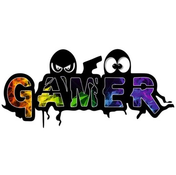 Naklejka DEKORACYJNA na ścianę Motyw GAMING GAMER Gracz PLAYING GRY 52x114