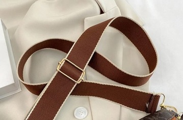 SASZETKA NERKA DAMSKA TOREBKA LISTONOSZKA NA RAMIĘ BRĄZOWA TORBA CROSSBODY