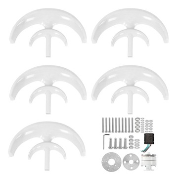 Zestaw turbin wiatrowych 100W 5-łopatkowy