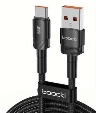 Toocki 1m. 100W kabel do ładowania USB typu A do USB C 6A 1 metr