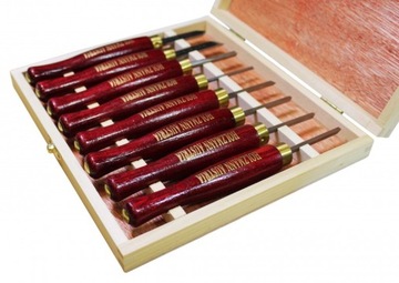 HOLZMANN Dłuta tokarskie HSS micro 8szt w walizce