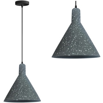 LAMPA SUFITOWA WISZĄCA BETONOWA LASTRYKO SZARA