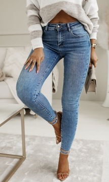 Spodnie jasny jeans LIFE'S jeansy damskie ala Leviski rozmiary