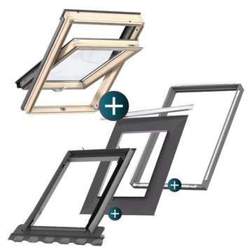 Velux Okno dachowe 3-szyby PREMIUM GLL1061B MK08 78x140+kołnierz+BDX+BFX