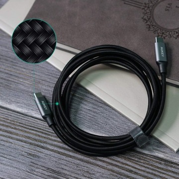 AUKEY CB-CD6 нейлоновый кабель USB C - USB C 2 м