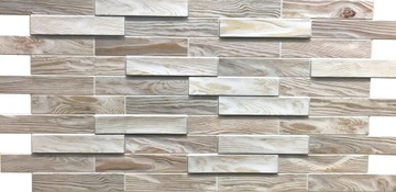 PARKIET PANELE ŚCIENNE 3D PCV BLEACHED OAK PVC DEKORACJA NA ŚCIANĘ DREWNO