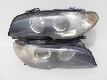 BMW E46 COUPE CABRIO LAMPY PRZÓD PRZEDNIE LEWA PRAWA LIFT H7 03-07r UK