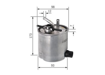 BOSCH F 026 402 059 FILTR PALIVA