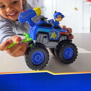PSI PATROL RESCUE WHEELS NIEBIESKI POJAZD TERENOWY Z FIGURKĄ CHASE 6CM