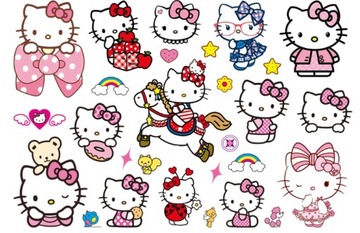 TATUAŻE DLA DZIECI ZMYWALNE TYMCZASOWE HELLO KITTY