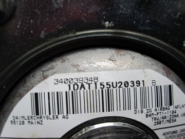 DODGE NITRO 08R ULOŽENÍ ŘIDIČE 5802190 P1HR43X0VAA 34003934B 135U20391