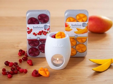 Bolsius Aromatic Wax Burner Ellips восковая горелка белая