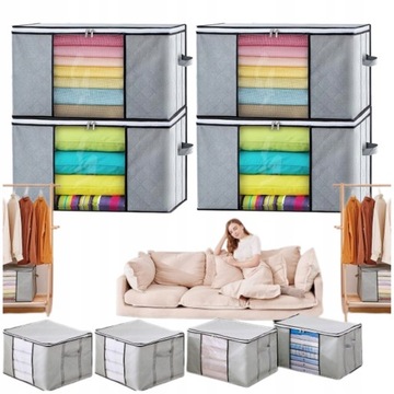 4X сумка-органайзер для хранения одежды 84л 60x40x35см