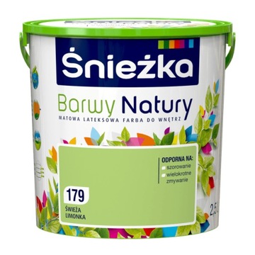 ŚNIEŻKA BARWY NATURY Świeża Limonka 179 2,5L