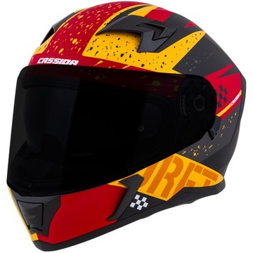 KASK MOTOCYKLOWY CASSIDA 3.0 DRFT + SZYBA CZARNA M