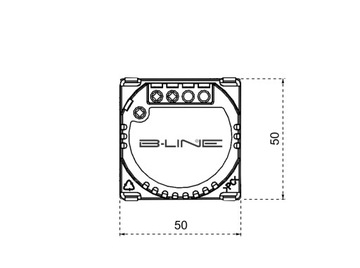 Одиночный сенсорный переключатель B-line RF WIFI МОДУЛЬ