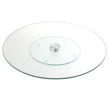 PATERA SZKLANA OBROTOWA TORT CIASTO OWOCE 30 CM