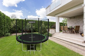 TRAMPOLINA OGRODOWA Z SIATKĄ WEWNĘTRZNA DO OGRODU DLA DZIECI 8 FT 252CM