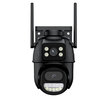 ВРАЩАЮЩАЯСЯ НАРУЖНАЯ КАМЕРА ДВОЙНОЙ 4XZOOM WIFI Функция слежения ICSEE