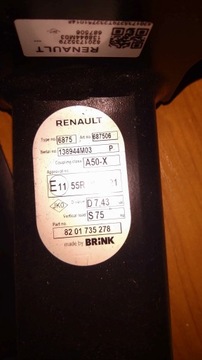 8201735280 ZAŘÍZENÍ(HÁK) DACIA JOGGER ODEPÍNACÍ OE