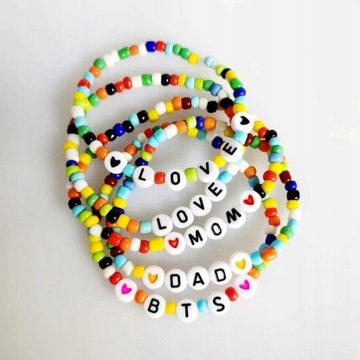 Набор для изготовления браслетов Буквы Бисер 4500