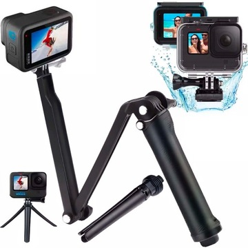 Akcesoria do GoPro 12 11 - Obudowa + 3Way Statyw