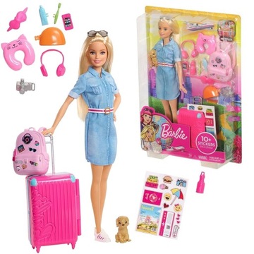 BARBIE FWV25 Z PIESKIEM W PODRÓŻY