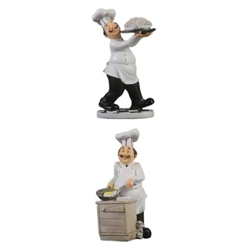 Zestaw 2 figurek szefa kuchni Kuchnia