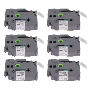 ЛЕНТА ДЛЯ ПРИНТЕРА ЭТИКЕТОК TZC231 12ММ 6 ШТ.