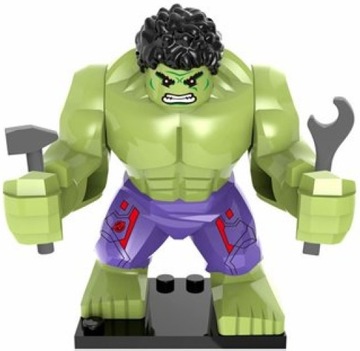 Klocki figurka Super Bohater duży Hulk 7cm