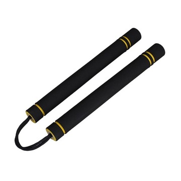 Kung Fu Nunchaku Chińskie Nunchaku Wygodny uchwyt Nunczako z PVC, czarne