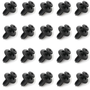20x SPINKA KLIPS KOŁEK DO HONDA NISSAN KOŁEK ZDERZAKA 6 mm LEXUS TOYOTA