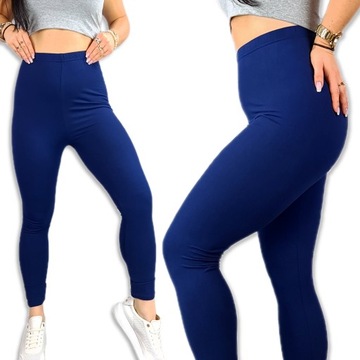 LEGGINSY BAMBUSOWE DŁUGIE z WYSOKIM STANEM getry KRYJĄCE JAKOŚĆ - 6XL/7XL