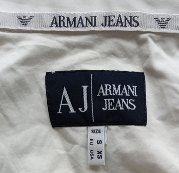 Koszula męska ARMANI JEANS Roz. S BIAŁA