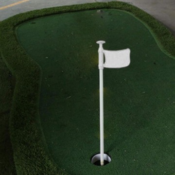 Golf Putt Green Flag и Hole Cup Попрактикуйтесь в игре в гольф Lawn Putt White