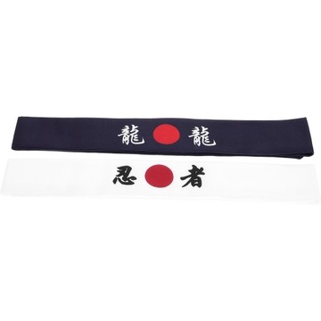 Niebieskie bandany Hachimaki Opaska na głowę Sushi Chef