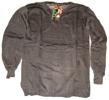 GRUBY PODKOSZULEK PODKOSZULKA C.SZARY MĘSKA MĘSKI OCIEPLACZ zimowy r.XL-3XL