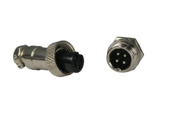 GNIAZDO WTYK KOMPLET MIKROFONOWY 4 PIN NC/CB MINI