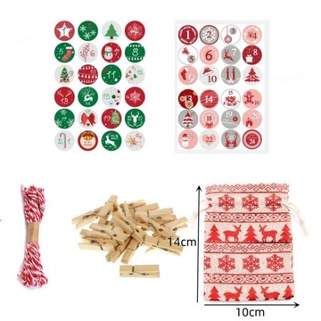 АДВЕНТ-КАЛЕНДАРЬ ПОДВЕСКИ СУМКИ своими руками НАКЛЕЙКИ ЛИНИЯ ПОДАРКИ ДЕТЯМ