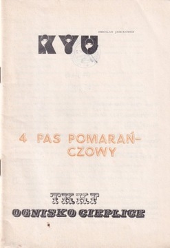 KYU 4 pas pomarańczowy TKKF Ognisko Cieplice judo