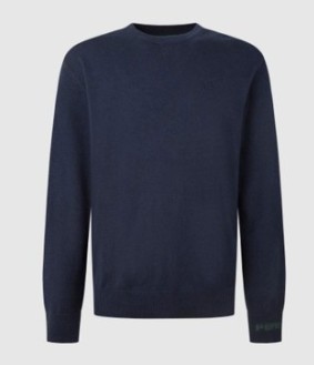 PEPE JEANS SWETER GRANATOWY MĘSKI BASIC L 1SPJ