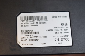 МОДУЛЬ BLUETOOTH FORD B-MAX FIESTA AM5T-14D212-ED