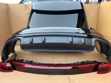 AUDI Q8 4M8 S-LINE LIFT KOMPLETNY TYŁ LAMPY ANIMACJA ZDERZAK KLAPA WYDECH