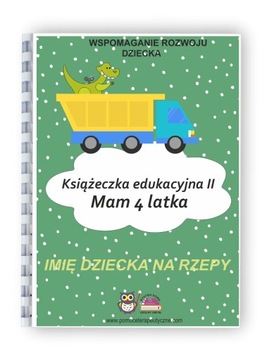 Książeczka edukacyjna Mam 4 latka dla chłopca