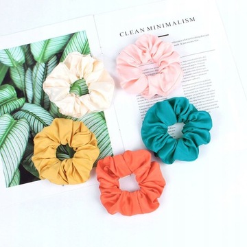 5 sztuk opaski do włosów Jedwabiu Scrunchies
