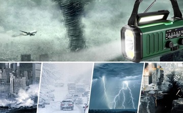 ПОРТАТИВНЫЙ СОЛНЕЧНЫЙ РАДИО-СИГНАЛИЗАЦИЯ АВАРИЙНЫЙ ДИНАМОФОНАРЬ 10000 мАч