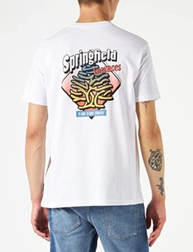 SPRINGFIELD koszulka t-shirt bawełna biała r. XL