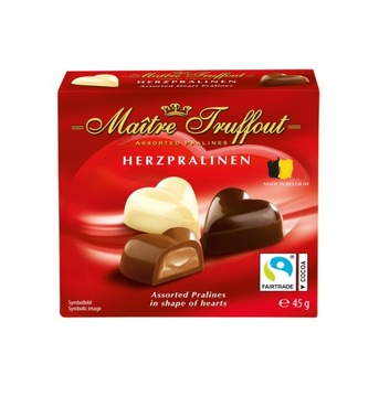Maitre Truffout Mini Belgian Praliny Serca 45 g