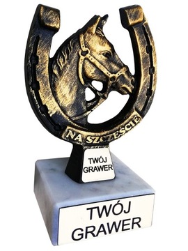 PODKOWA statuetka na zamówienie TWÓJ GRAWER tekst