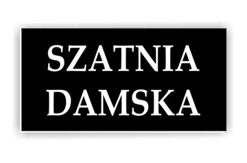 TABLICZKA na drzwi SZATNIA toaleta WC 8x6 cm 2 szt